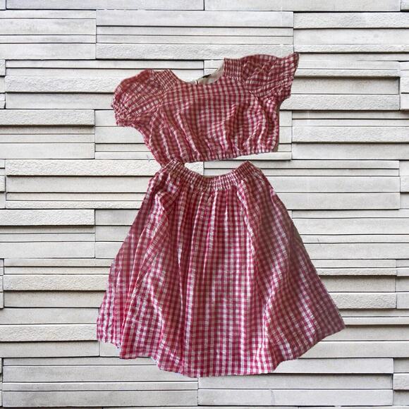 Torrid Red & White Gingham Skirt & Top Set Sz. 2X - Picture 3 of 5